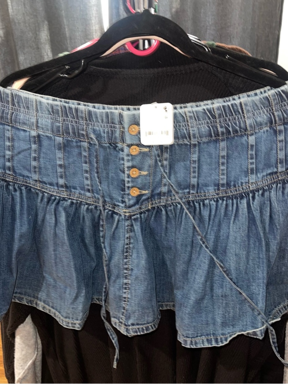Free people denim skirt